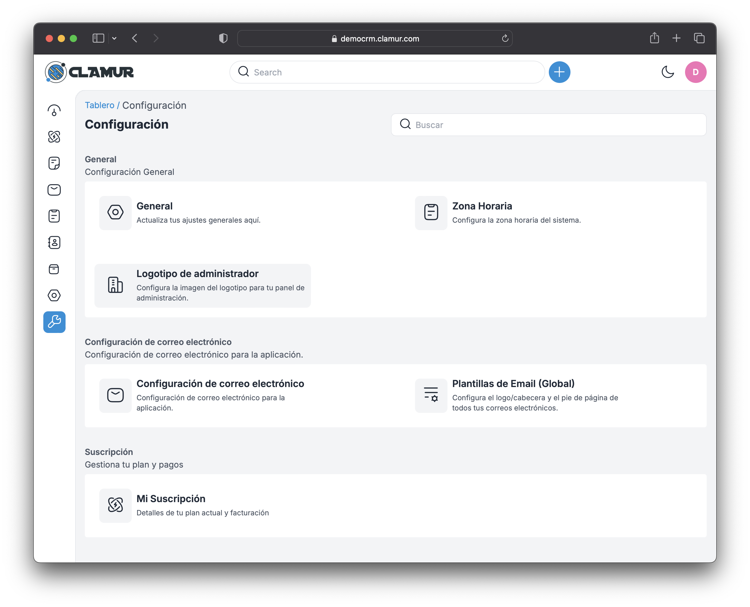 Configuraci&oacute;n logotipo de administraci&oacute;n - Clamur